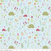 Riley Blake Designs Flannel Garden Animals F16025-Sky