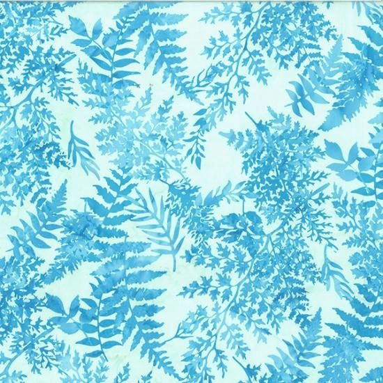 Hoffman Fabrics Bali Batik Hoffman Challenge Fern U2489 F7 French Blue