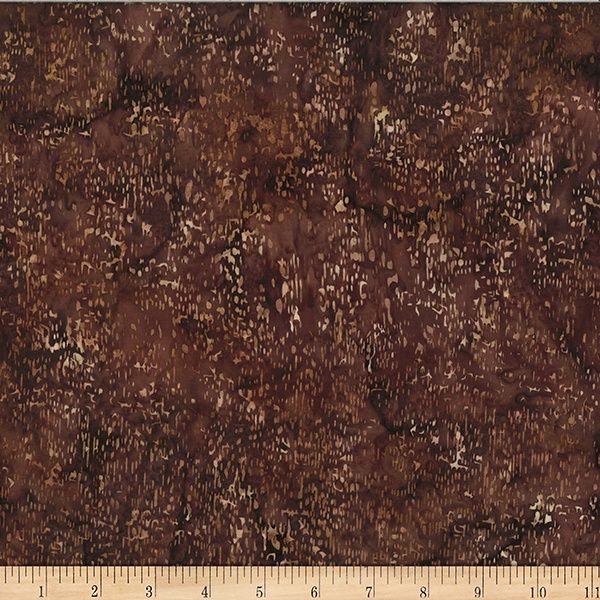 Hoffman Fabrics Bali Batik Line Texture W2588 386 Brownie