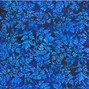 Hoffman Fabrics Bali Batik Packed Leaves W2579 17 Cobalt