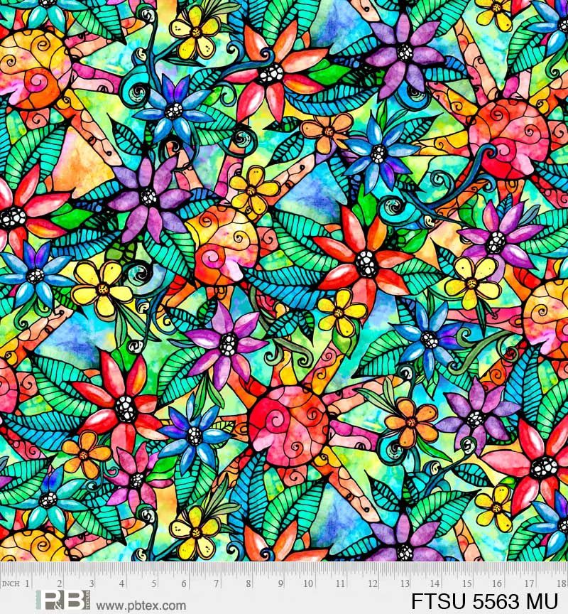 P&amp;B Textiles Flower to the Sun FTSU 05563 MU
