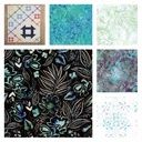 Churn Chain Chalk and Charcoal Batiks Quilt Kit