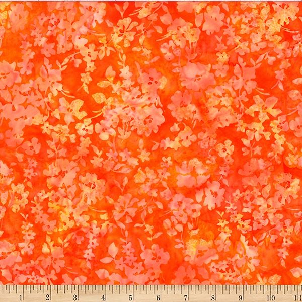 Hoffman Fabrics Bali Batik Sunset Hour W2592 192 Pumpkin