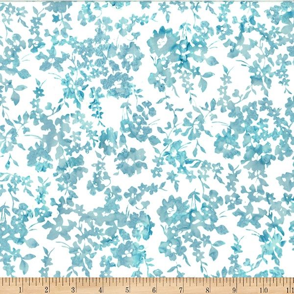 Hoffman Fabrics Bali Batik Under the Sea W2592 41 Aqua