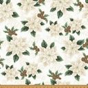 Hoffman Fabrics Christmas Splendor W7776 22G Ivory/Gold