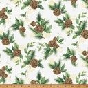 Hoffman Fabrics Christmas Splendor W7779 22G Ivory Gold