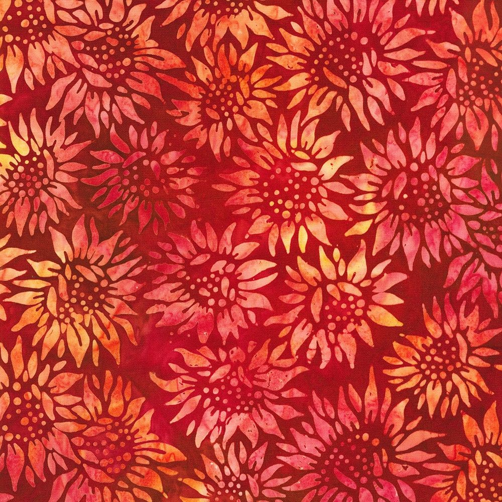 Robert Kaufman Fabrics Artisan Batiks: Fall Splendor AMD-22954-3 Red