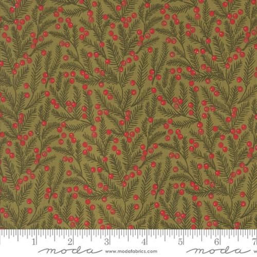 Moda Fabrics Berry and Pine 5243 12 Sage