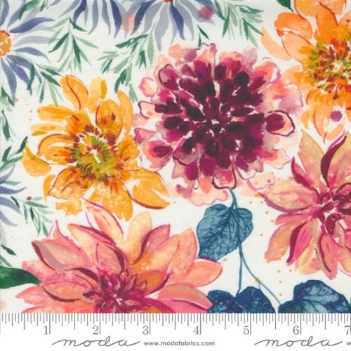 Moda Fabrics Floribunda 39800 11 Cloud