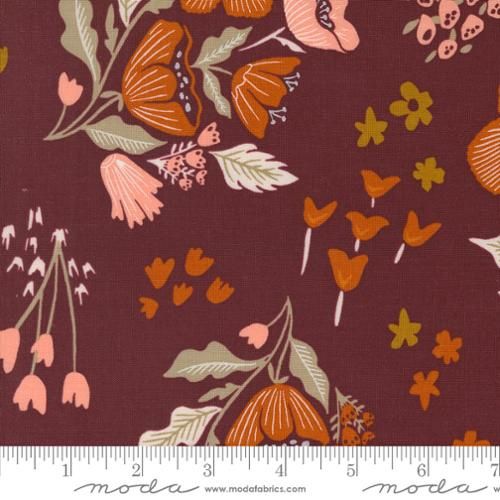 Moda Fabrics Folk &amp; Lore 45600 16 Burgundy