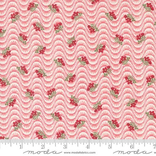 Moda Fabrics Grand Haven 14987 23 Cream Scarlet