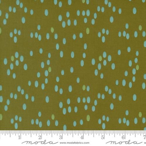 Moda Fabrics Olive You Dots 1882 17 Olive
