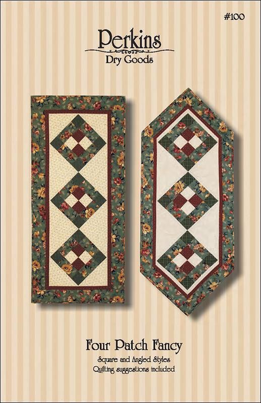 Four Patch Fancy Table Runner Pattern PDG 100