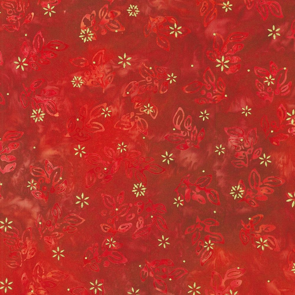 Robert Kaufman Fabrics Artisan Batiks: Twinkle Lights AMDM-23155-113 Cranberry