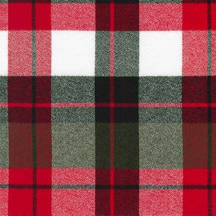 Robert Kaufman Fabrics Mammoth Flannel SRKF-17607-3 Red