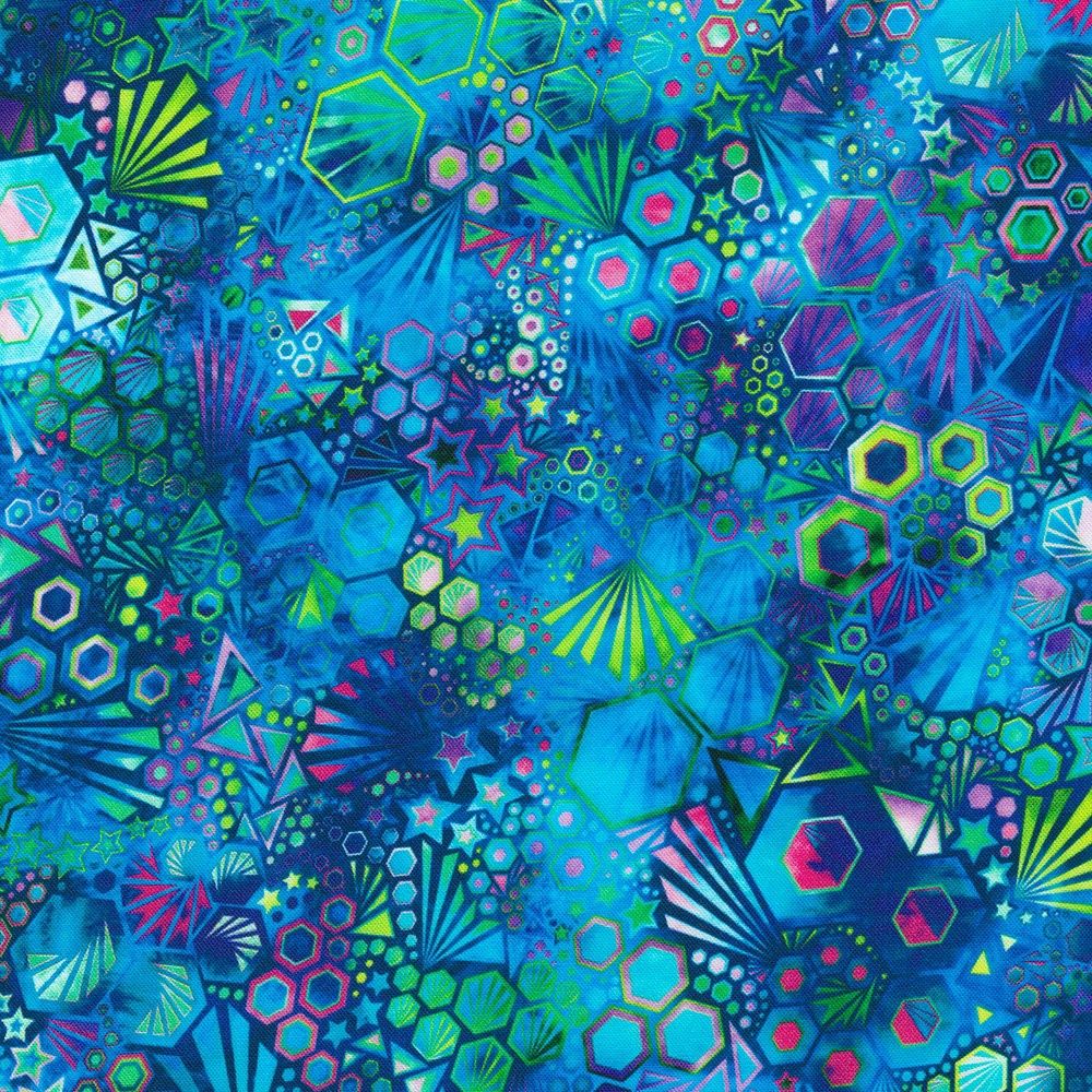 Robert Kaufman Fabrics Phantasma P5160002 Ocean