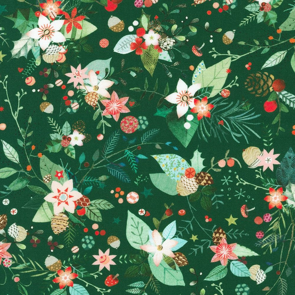 Robert Kaufman Fabrics Festive Fauna AHPD-23045-240 Holly