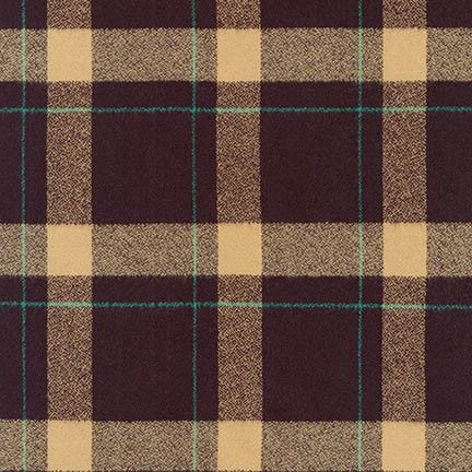 Robert Kaufman Fabrics Mammoth Flannel SRKF-17598-16 Brown