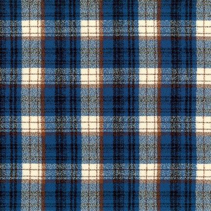 Robert Kaufman Fabrics Mammoth Flannel SRKF 18958 4 Blue