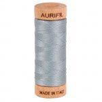 Aurifil Mako Cotton Thread 80wt 300 yds A1080-2610 Light Blue Grey