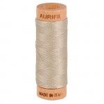 Aurifil 80 wt Cotton Thread 300 yds MK80SP280-5011 Rope Beige