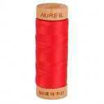 Aurifil 80 wt Cotton Thread 300 yds MK80SP280-2250 Red