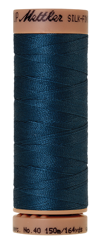 Mettler Silk Finish 40 wt Cotton Thread 164 Yds 9136-0485 Tartan Blue