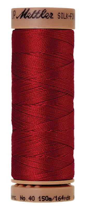 Mettler Silk Finish 40 wt Cotton Thread 164 Yds 9136-0504 Country Red