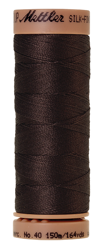 Mettler Silk Finish 40 wt Cotton Thread 164 Yds 9136-1382 Black Peppercorn