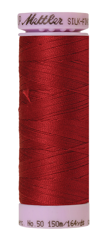 Mettler Silk Finish 50 wt Cotton Thread 164 Yds 9105-0105 Fire Engine
