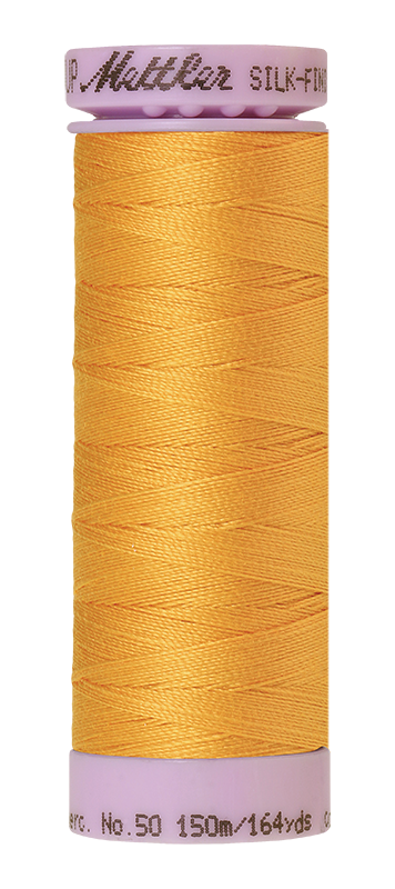 Mettler Silk Finish 50 wt Cotton Thread 164 Yds 9105-0161 Marigold