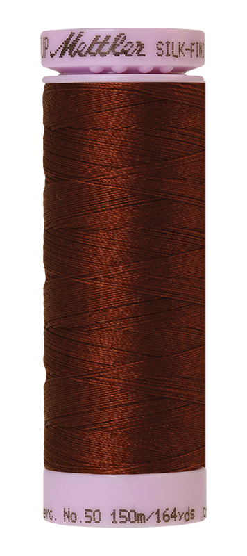 Mettler Silk Finish 50 wt Cotton Thread 164 Yds 9105-0173 Friar Brown