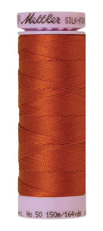 Mettler Silk Finish 50 wt Cotton Thread 164 Yds 9105-0163 Copper