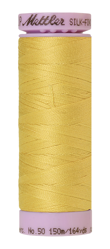 Mettler Silk Finish 50 wt Cotton Thread 164 Yds 9105-0115 Lemon Peel