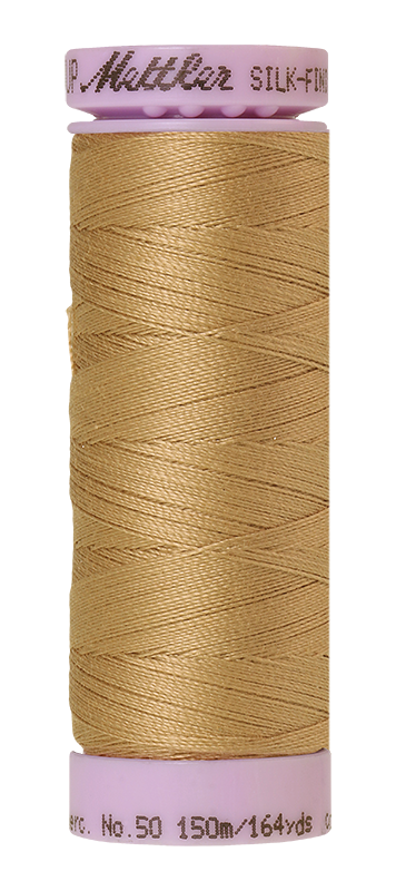 Mettler Silk Finish 50 wt Cotton Thread 164 Yds 9105-0285 Caramel Cream