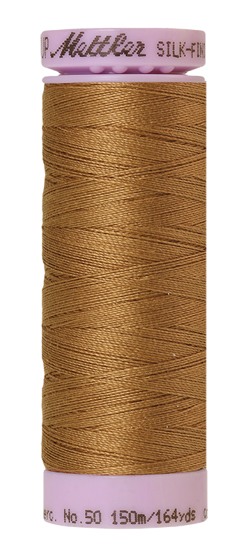 Mettler Silk Finish 50 wt Cotton Thread 164 Yds 9105-0287 Dark Tan