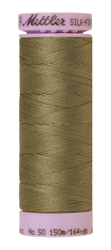 Mettler Silk Finish 50 wt Cotton Thread 164 Yds 9105-0420 Olive Drab