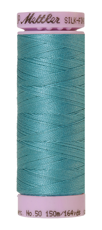 Mettler Silk Finish 50 wt Cotton Thread 164 Yds 9105-0611 Blue Green Opal