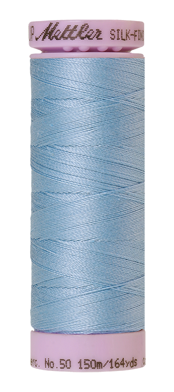 Mettler Silk Finish 50 wt Cotton Thread 164 Yds 9105-0272 Azure Blue