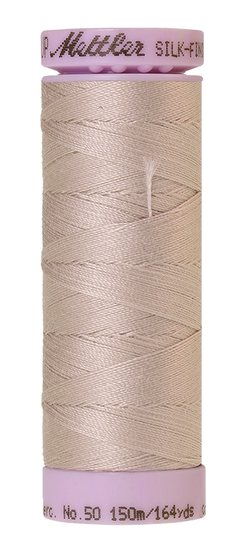 Mettler Silk Finish 50 wt Cotton Thread 164 Yds 9105-0319 Cloud Gray