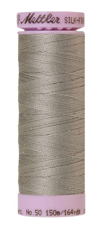 Mettler Silk Finish 50 wt Cotton Thread 164 Yds 9105-0413 Titan Gray