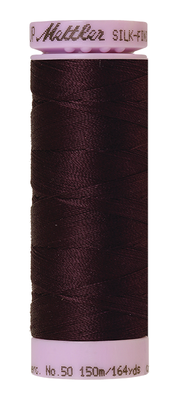 Mettler Silk Finish 50 wt Cotton Thread 164 Yds 9105-0481 Plum Perfect