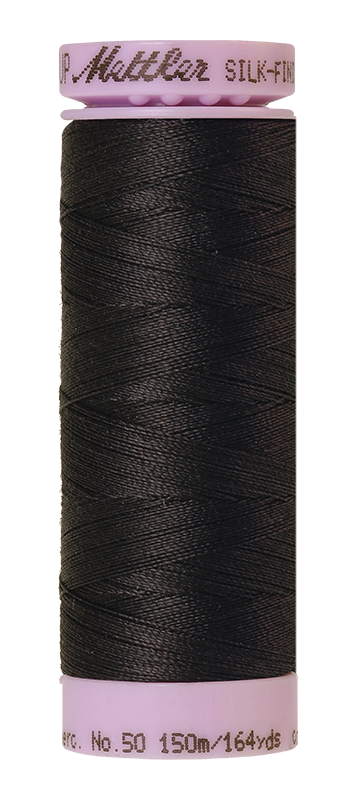 Mettler Silk Finish 50 wt Cotton Thread 164 Yds 9105-0348 Mole Gray