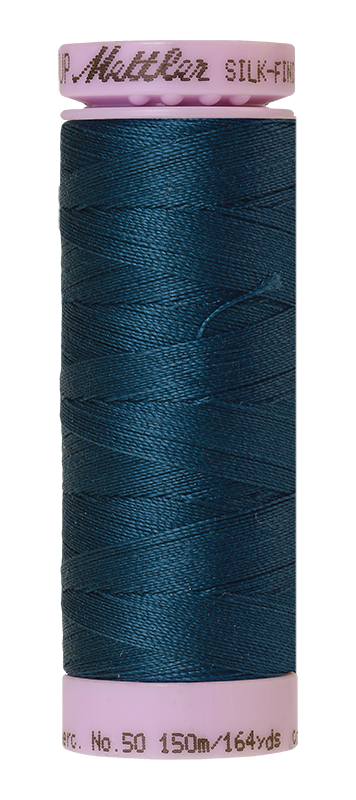 Mettler Silk Finish 50 wt Cotton Thread 164 Yds 9105-0485 Tartan Blue