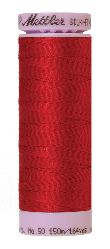 Mettler Silk Finish 50 wt Cotton Thread 164 Yds 9105-0504 Country Red
