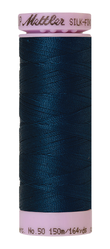 Mettler Silk Finish 50 wt Cotton Thread 164 Yds 9105-0807 Slate Blue