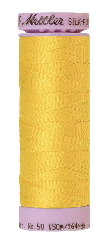 Mettler Silk Finish 50 wt Cotton Thread 164 Yds 9105-2263 Vibrant Yellow