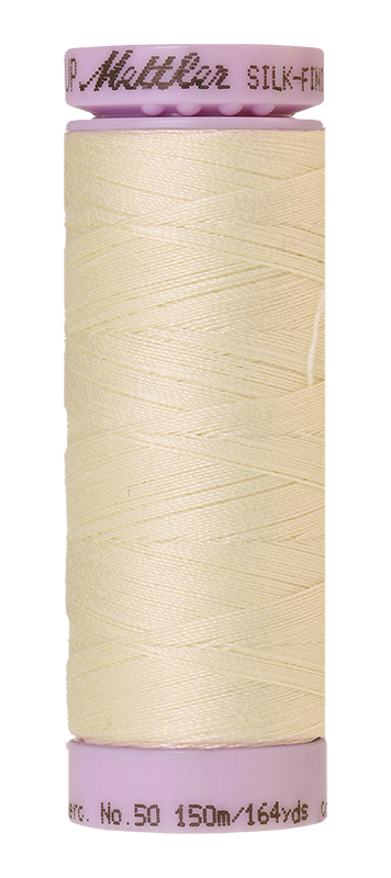 Mettler Silk Finish 50 wt Cotton Thread 164 Yds 9105-3612 Antique White