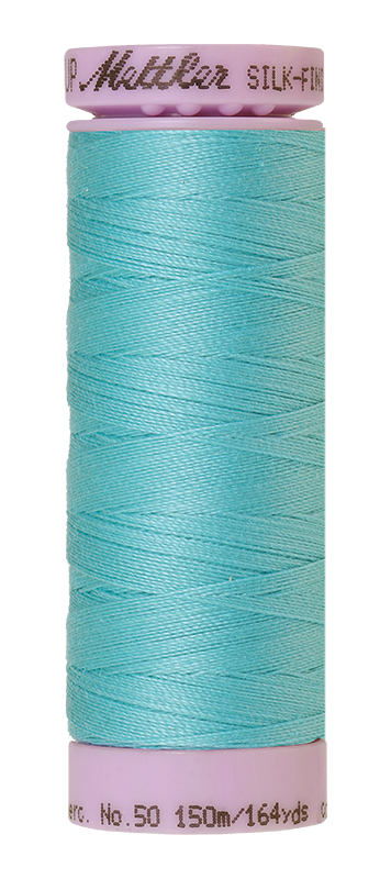 Mettler Silk Finish 50 wt Cotton Thread 164 Yds 9105-2792 Blue Curacao