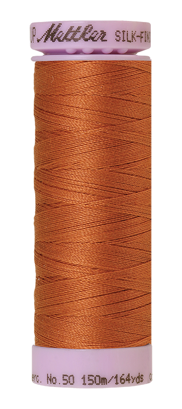 Mettler Silk Finish 50 wt Cotton Thread 164 Yds 9105-2103 Amber Brown